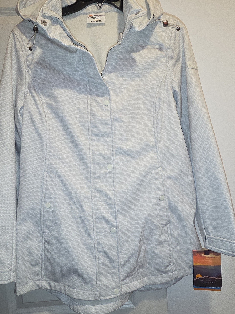 Light Gray Women's Hooded Trench Coat by Mountainsmith
